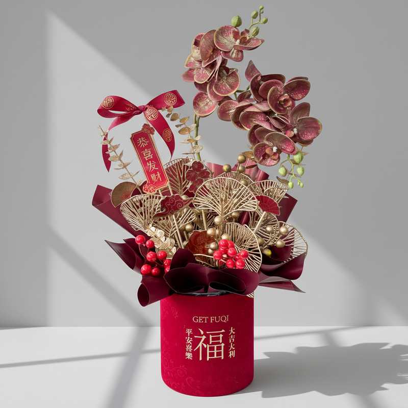 乐满家园 Pure Joy Artificial CNY Flower Box