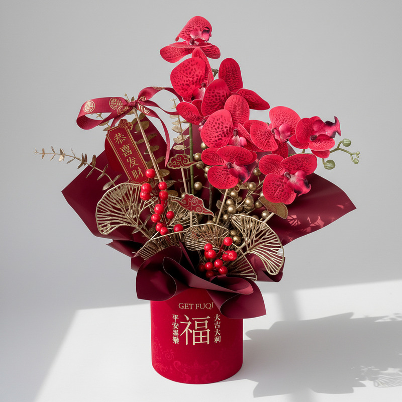 鸿运当头 Fortune Rise CNY Flower Box
